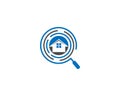 Search Real Estate And Home Finder Logo Design