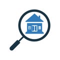 Search real estate vector icon
