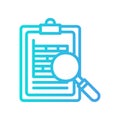 Search report icon in gradient style about marketing and growth for any projects Royalty Free Stock Photo