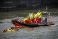 Search And Rescue demonstration during the World Harbor Days in Rotterdam. The Netherlands - September 3, 2016 Royalty Free Stock Photo