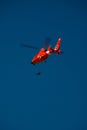 US Coast Guard Rescue Helicopter Royalty Free Stock Photo