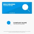 Search, Research, Basic, Ui SOlid Icon Website Banner and Business Logo Template