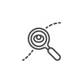 Search route line icon