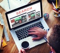 Search Searching Exploration Discover Inspect Finding Concept Royalty Free Stock Photo