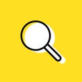 Search simple vector icon illustration