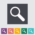 Search single flat icon.