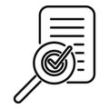 Search task shedule icon outline vector. Person calendar