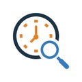 Search, time, duration icon. Glyph style vector EPS
