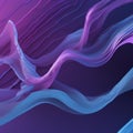 Search trends visualization, a dynamic, abstract 3d render of flowing data streams in vibrant blues and purples, wi Royalty Free Stock Photo