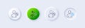 Search User line icon. Profile Avatar sign. Line icons. Vector