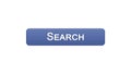 Search web interface button violet color, internet monitoring, site design Royalty Free Stock Photo