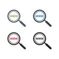 Search Website Icon Set.