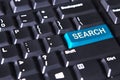 Search word on the blue button Royalty Free Stock Photo