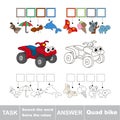 Search the word Quad Bike Royalty Free Stock Photo