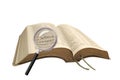 Searching the bible Royalty Free Stock Photo
