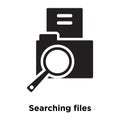 Searching files icon vector isolated on white background, logo c