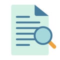 Searching find document search single isolated icon with flat style