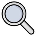 Searching Germs Isolated Vector icon which can be easily modified or edit Royalty Free Stock Photo