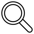 Searching Germs Isolated Vector icon which can be easily modified or edit Royalty Free Stock Photo