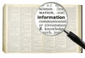 Searching for INFORMATION Royalty Free Stock Photo