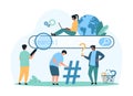 Searching for information on Internet, web search query optimization, SEO of tiny people