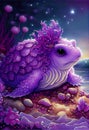 Illustration, ocean, sea turtle, wallpaper for your home and office