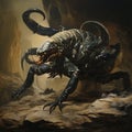 Illustration of scorpion monster