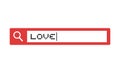 Searching love icon