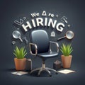Searching for a new job, we are hiring concept. ai generative Royalty Free Stock Photo