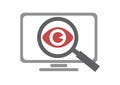 searching for private browsing. Vector illustration decorative design