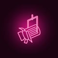 searchlight ceiling icon. Elements of Spotlight in neon style icons. Simple icon for websites, web design, mobile app, info