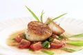 Seared scallops salsa