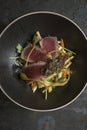 Seared Tuna with mooli radish