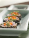 Seared Yellow Fin Tuna Rolled in Sesame seeds with