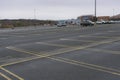 Sears box store in Danbury Connecticut with empty parking lot Royalty Free Stock Photo