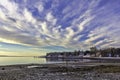 Searsport Maine Coastline Clouds Royalty Free Stock Photo