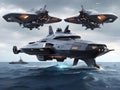 Seas of Tomorrow: A Visual Odyssey into Future Battle Ship Innovation