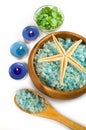 Seasalt and aromatic candles for spa