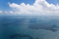 Seascape, aerial view, Great Barrier Reef, Queensland, Royalty Free Stock Photo