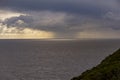 Seascape during an approaching storm Royalty Free Stock Photo