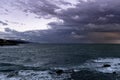 Seascape during an approaching storm Royalty Free Stock Photo