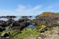 Seascape from Ballintoy harbour Royalty Free Stock Photo
