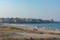 Seascape. Beach on The black sea coast Sozopol, Bulgaria