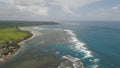 Seascape with beach and sea. Philippines, Luzon Royalty Free Stock Photo