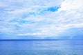 Seascape Blue Sky with Clouds Sea View Stock Photo Royalty Free Stock Photo