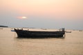 Seascape and boat in east of Thailand Royalty Free Stock Photo