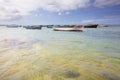 Seascape with boats