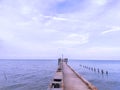 seascape ,bridge sea and sky