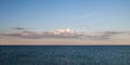 Seascape. Calm sea. Sky and clouds over the sea Royalty Free Stock Photo