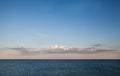 Seascape. Calm sea. Sky and clouds over the sea Royalty Free Stock Photo